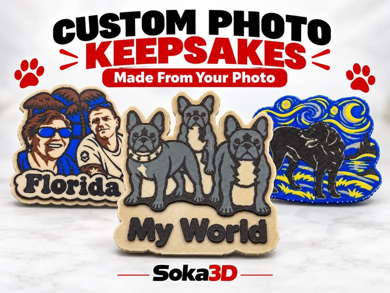 Personalized photo refrigerator magnets