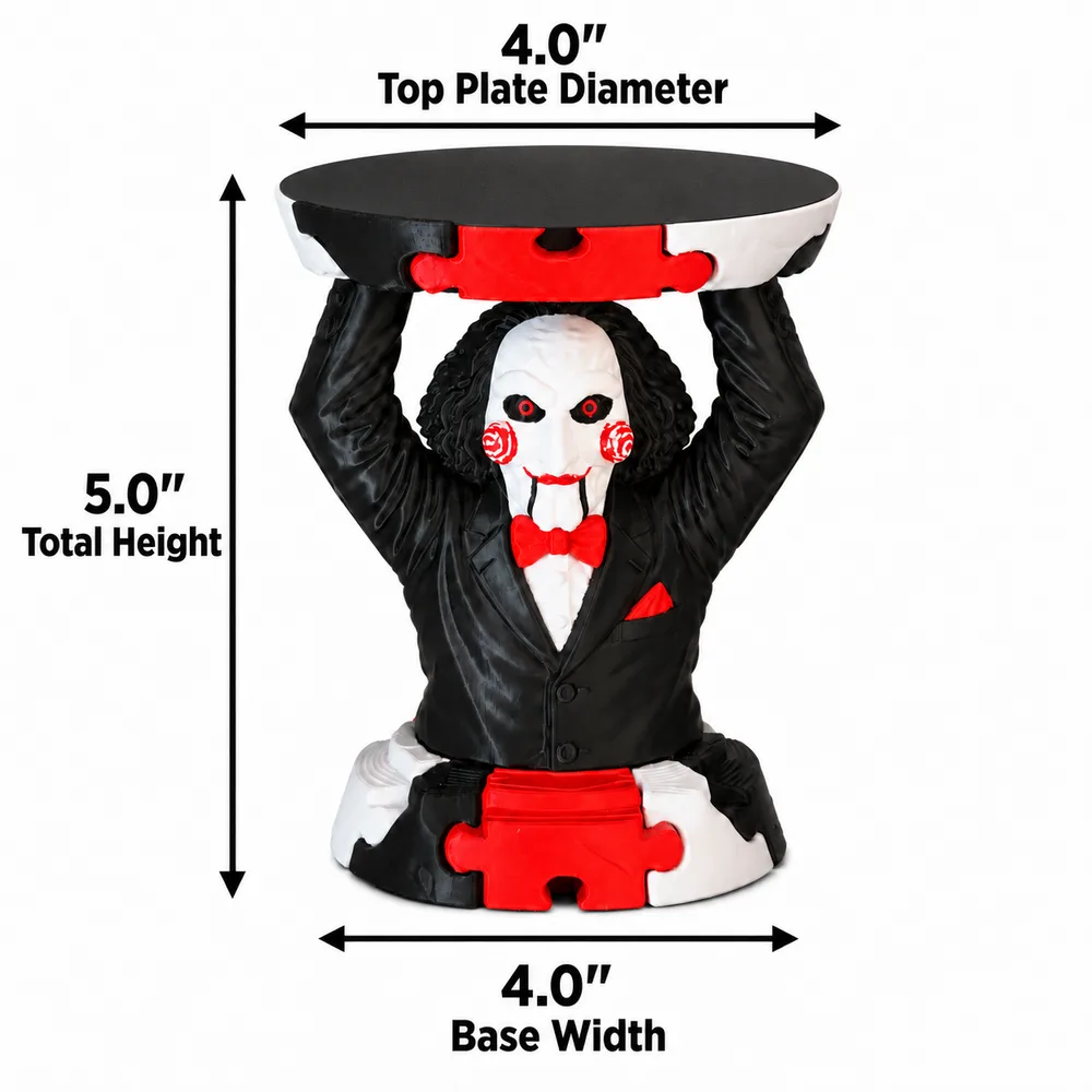 Horror Puppet-Inspired 3D Printed Candle Holder for 3-Wick Jar Candles