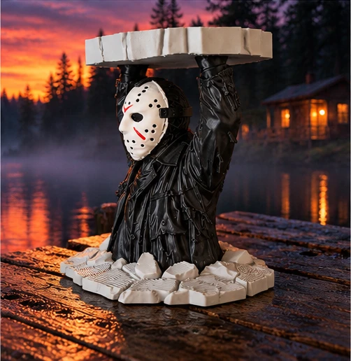 Hockey Mask-Inspired 3D Printed Candle Holder for 3-Wick Jar Candles