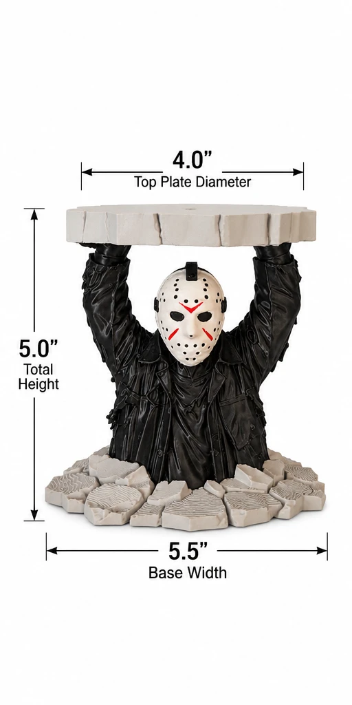 Hockey Mask-Inspired 3D Printed Candle Holder for 3-Wick Jar Candles